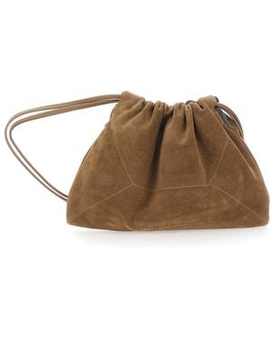 Brunello Cucinelli Crossbody Bag With Monile Detail And Elastic Closure - Brown