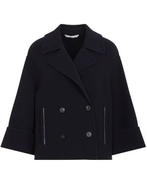 Peserico Wool Shortcoat - Blue