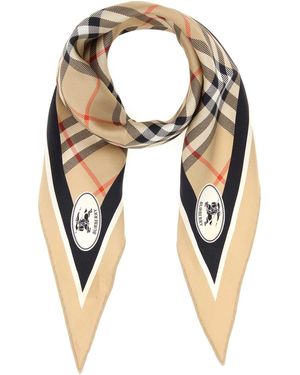 Burberry Printed Silk Foulard - Black