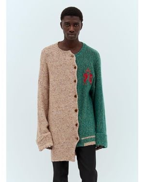 Vivienne Westwood Half & Half Cardigan - Green