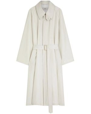 Phoebe Philo Big Silk Blend Trench Coat - White