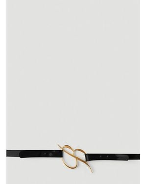 Blumarine B Logo Belt - White