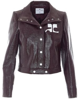 Courreges Reedition Vynil Jacket - Purple
