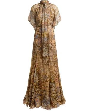 Etro Animal Print Dress - Natural