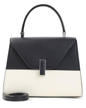 Valextra Pergamena Nero Mini Iside Intarsio - Blue