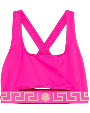 Versace Logo Bikini Top - Pink