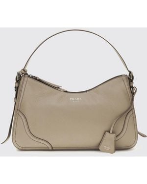 Prada Aimèe Leather Bag - Natural