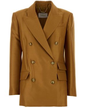 Zimmermann Wide-Leg Jeans - Brown