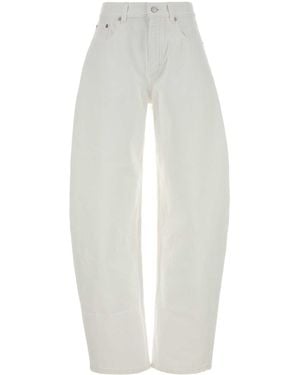 Alaïa Denim Jeans - White