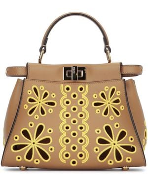 Fendi Peekaboo Mini Vit.Grace Rica - Metallic