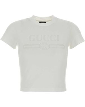 Gucci Cotton Blend T-Shirt - White