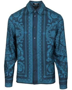 Versace Silk Shirt - Blue