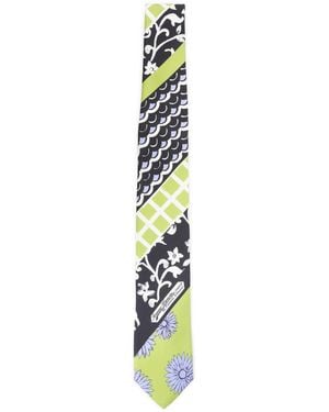 Lanvin Patchwork Tie - Metallic