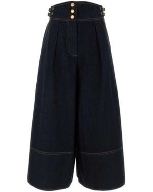 Zimmermann Denim Wide-Leg Jeans - Blue