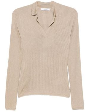 Max Mara Neutrals Tops - Natural