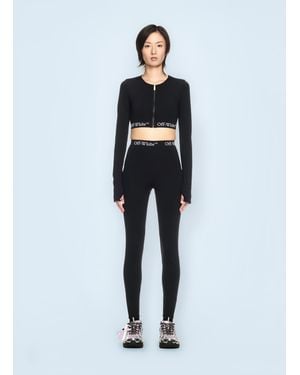 Off-White c/o Virgil Abloh Off Logo Band Leggings - Blue