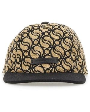 Stella McCartney Classic Embroidered Baseball Hat With Hard Visor - Metallic