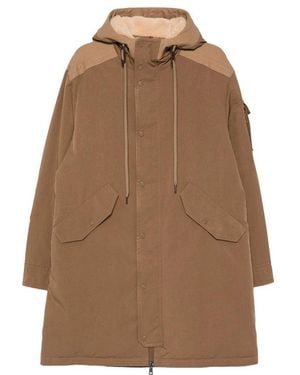 Moncler Coats - Brown