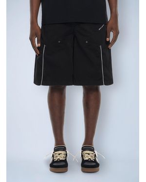 Off-White c/o Virgil Abloh Owr Gd Gab Milit Relax Shorts - Black