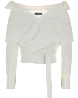 Balenciaga Poplin Shirt - White