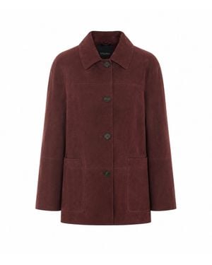 Max Mara Smmastrale Suede Jacket - Purple