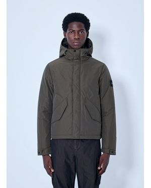 Stone Island Hooded Quilted Jacket - Gray