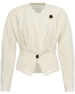 Isabel Marant Suna Wool Blend Jacket - White