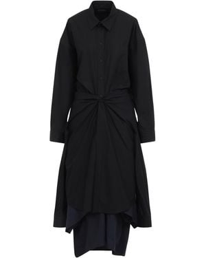 Balenciaga Maxi Patched Shirt - Black
