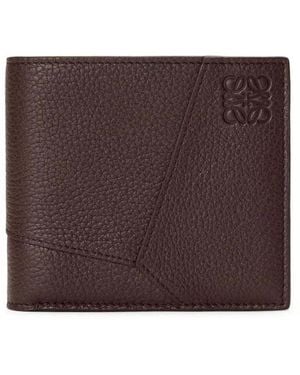 Loewe Portafoglio Bifold Con Logo - Brown