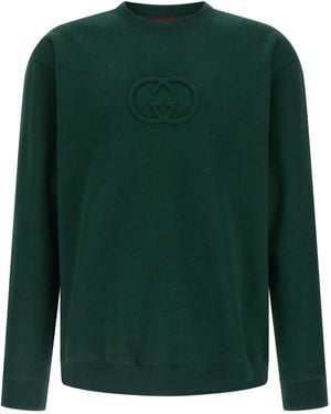 Gucci Incrocio Gg Sweatshirt Green