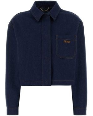 Fendi Blue Denim Jacket