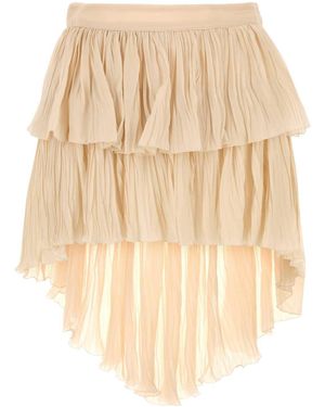 Blumarine Gonna Plisse - Natural