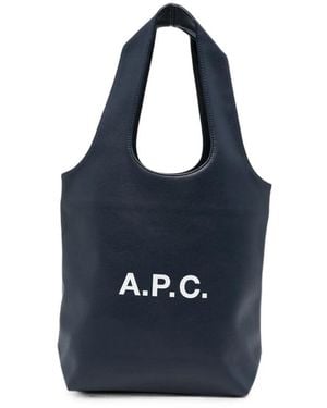 A.P.C. Tote Bags - Blue