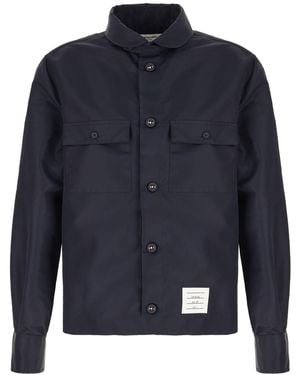 Thom Browne Clothing Jackets - Blue