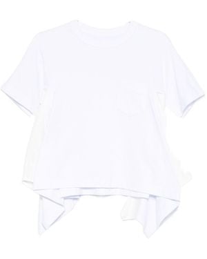 Sacai Cotton T-Shirt - White
