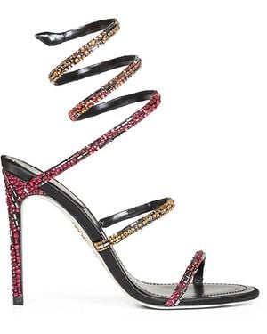 Rene Caovilla Swarovski Crystal-Embellished Cleo 105 Sandals - White