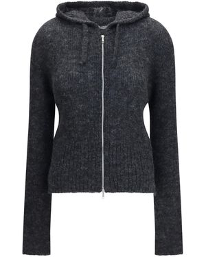 Our Legacy Alpaca-Blend Zip-Up Hoodie - Black