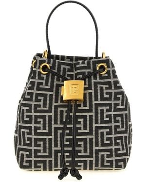 Balmain 'pulse' Mini Bucket Bag - Black
