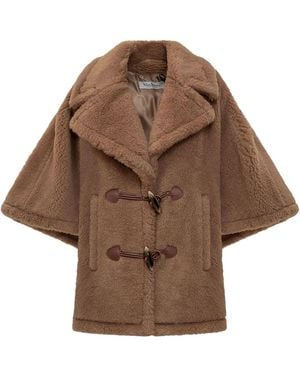 Max Mara Wool Cape - Brown