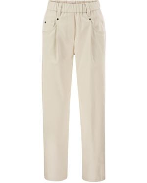Brunello Cucinelli Baggy Pants - Natural