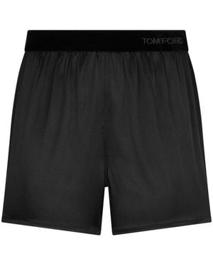 Tom Ford Silk Pajama Shorts - Black