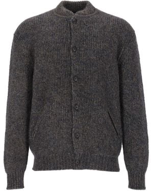 Giorgio Armani Mohair-Blend Cardigan - Gray