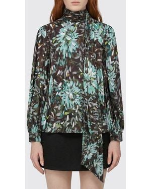 Gucci Floral Print Silk Twill Shirt - Green