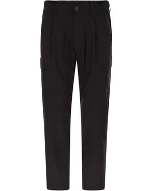 Herno Cargo Pants With Mechanical Stretch Yarn - Black