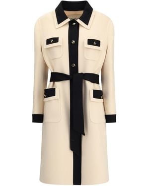VALENTINO lady long coat女ウールコート Valentino Pink long Diagonal Double Wool coat Jacket- With