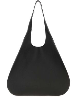Carven Leather Tommaso Shopping Bag - Black