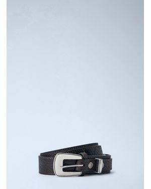 Lemaire Minimal Western Belt - Blue