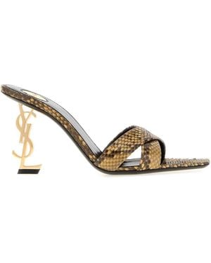 Saint Laurent Op Yum 85 Pumps For - Metallic