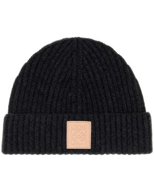 Loewe Cashmere Beanie Hat - Blue