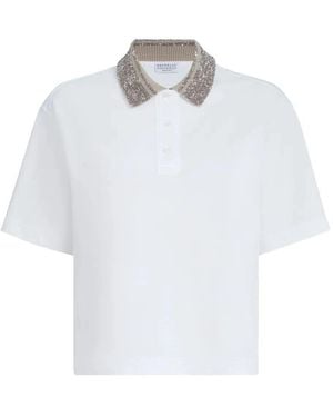 Brunello Cucinelli Cotton Polo Shirt - White